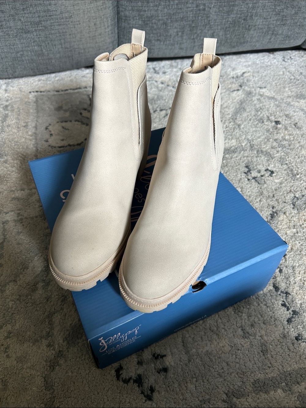 JellyPop Cream Ankle Boot